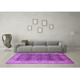 thumbnail image 3 of Ahgly Company Indoor Rectangle Oriental Purple Traditional Area Rugs, 7' x 10', 3 of 4