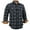 09 Gray Black, variant on COEVALS CLUB Men's Flannel Western Pearl Snap Corduroy Lined Plaid Work Long Sleeve Shirts 08 Merlot Gray Small