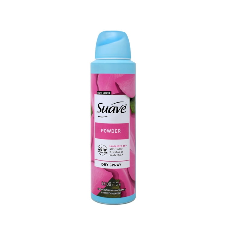 Pack Suave Dry Spray Instantly Dry Powder Antiperspirant