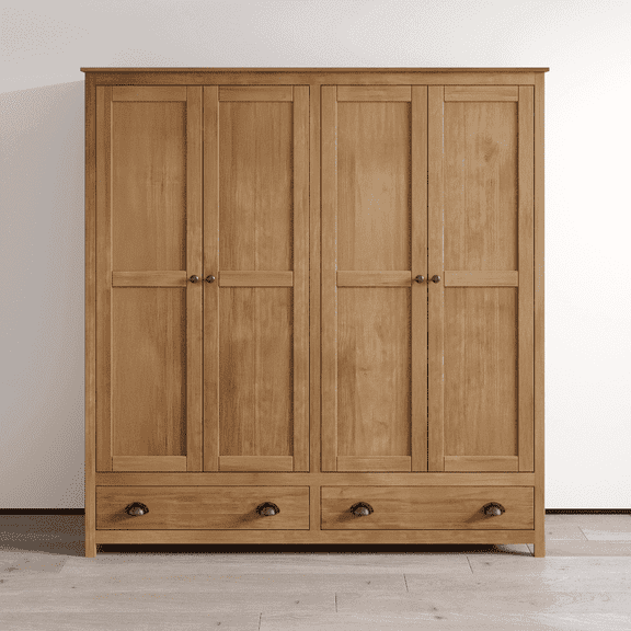 Topazio 4D2S Solid Wood Wardrobe