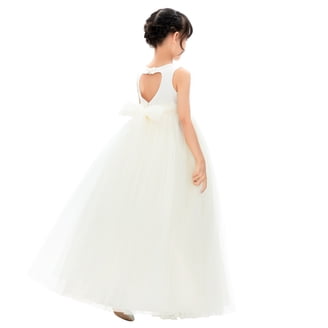 mini white tulle flower girl dress Girls Birthday Dress Fiona Flower Girl Dress Magnolia White