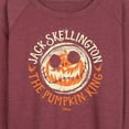 thumbnail image 3 of The Nightmare Before Christmas - Jack Skellington Pumpkin King - Women's Lightweight French Terry Long Sleeve Shirt, 3 of 5