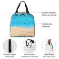thumbnail image 2 of Horeoi Boards and Beach Pattern Lunch Bag for Work Picnic Travel Use Thermal Tote with Front Pocket for Women Men Students, 2 of 7