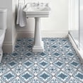 thumbnail image 5 of DEWOO Peel and Stick Floor Tile, Peel and Stick Flooring Self Adhesive, Waterproof Vinyl Flooring Suitable for Bathroom, Kitchen, Blue(12 x 12 In, 10PCS), 5 of 5