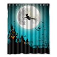 thumbnail image 1 of ABPHQTO Cortina de ducha de baño de poliéster impermeable Hallowen 150x180 cm, 1 of 2