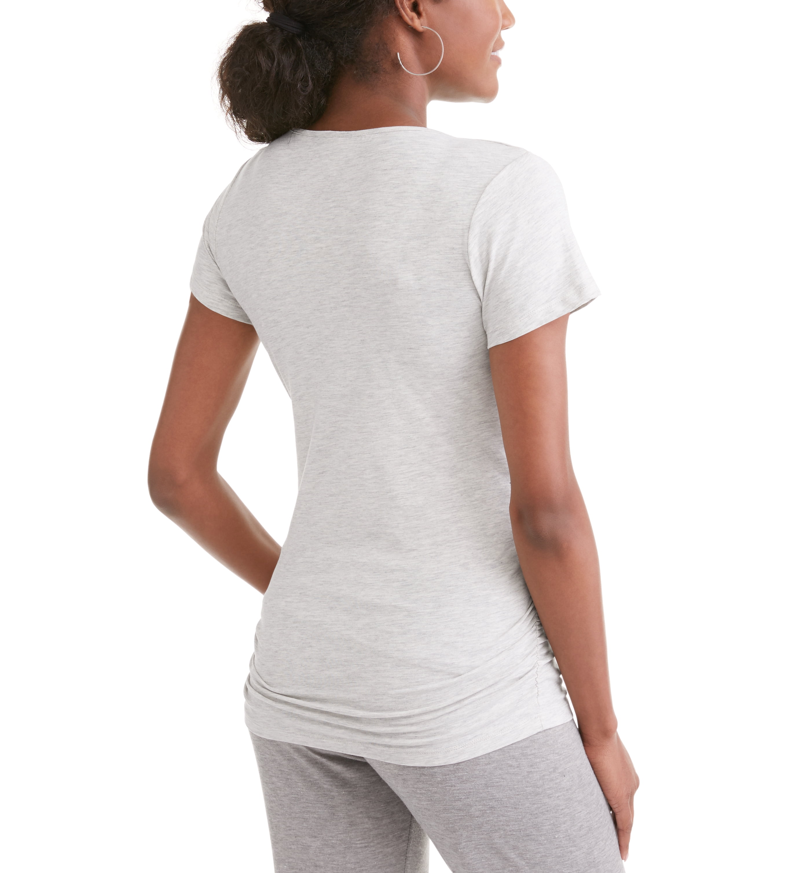 Oh! Mamma Maternity Women's Scoop Neck Tee, 2-Pack (Womens & Womens Plus)
