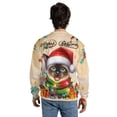 thumbnail image 5 of Merry Christmas Santa Siamese Scarf Twinkling Lights Xmas Holiday All Over Print 3D Sweatshirt Unisex Merch Cat Lover Kitten Owner Gifts - 00022, 5 of 6