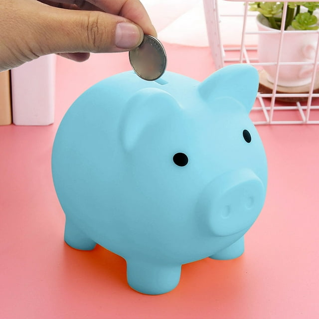 1pc Plastic Pig Bank Boy Girl Child Gift Cute Bank Creative Bank Cartoon Card Bank