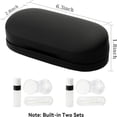 thumbnail image 6 of 2-in-2 Eyeglass & Contact Lens Case with Mirror, Hard Shell Travel Storage for Glasses & Accessories(Black), 6 of 6