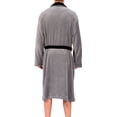 thumbnail image 2 of Men's Soft Plush Fleece Classic or Hooded Robe with Front Pockets, 2 of 5