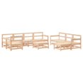 thumbnail image 4 of vidaXL 10 Piece Patio Lounge Set with Cushions Solid Wood, 4 of 16