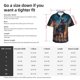 thumbnail image 5 of Balery Moonlit Night Sky Wolf Camisas hawaianas de manga corta para hombre, camisas playeras de corte holgado, camisas de vacaciones con botones,Medium, 5 of 7