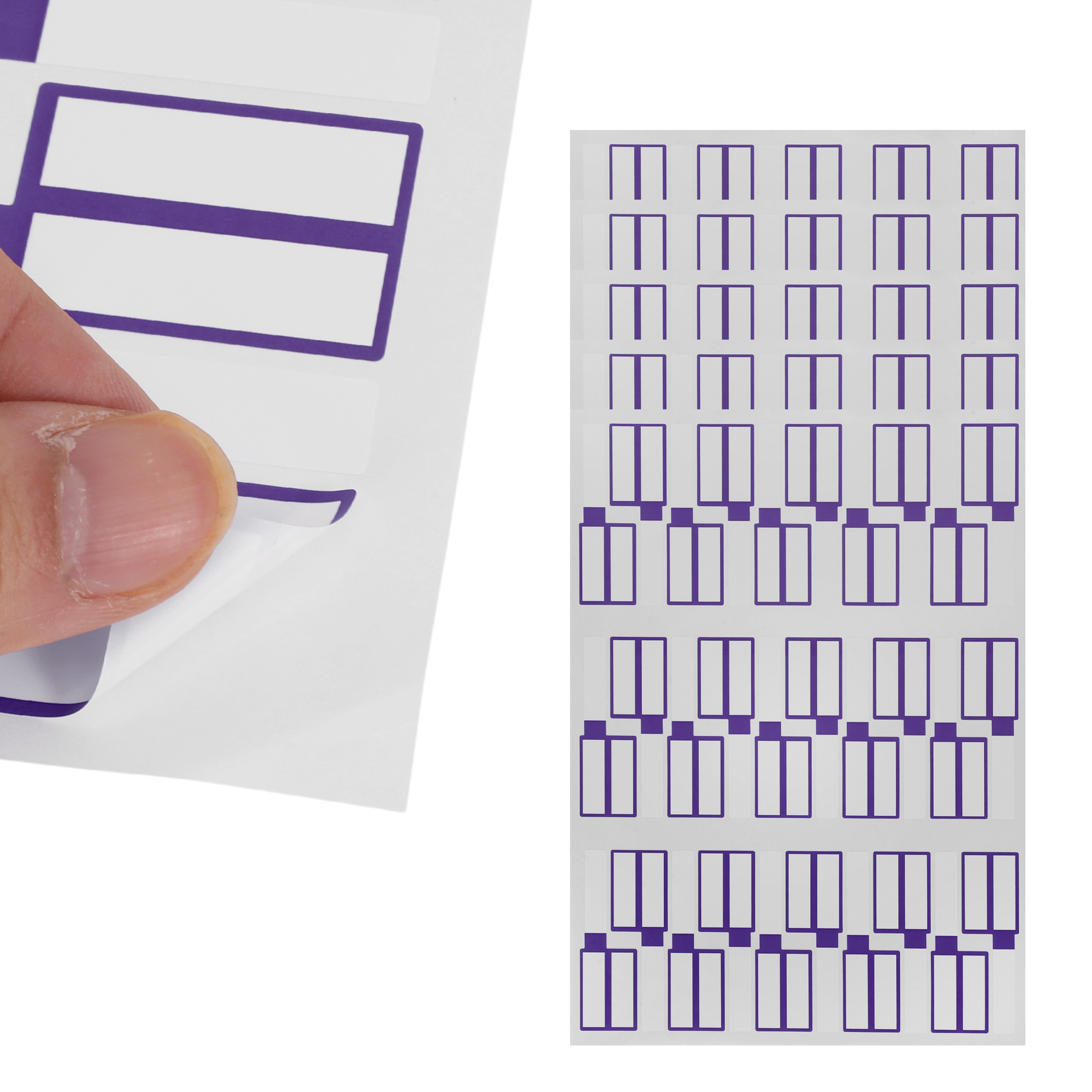 Unique Bargains P-Type Handwritten New Model Gift Stickers 3.31"x1.02" 6 Pcs Purple