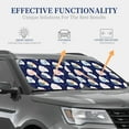 thumbnail image 4 of Saiise Mom And Baby Owls for Foldable Car Sun Shades (2-Pack) Offer Sun Protection with an Easy-fold Design for Convenient Windshield Shading-Large, 4 of 6