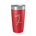 thumbnail image 1 of White Oak Lake Map Tumbler Travel Mug Insulated Laser Engraved Coffee Cup Arkansas 20 oz Red, 1 of 1
