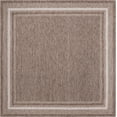 thumbnail image 2 of Unique Loom Soft Border Outdoor Border Rug 10' 8 x 10' 8 Square Brown, 2 of 6