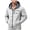 A-Gray, variant on Windbreaker Jacket for Men Long Sleeve Hooded Zip Up Tops Keep Warm Winter Outdoor Outwear with Pockets