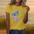 thumbnail image 6 of HOMBOM Tops for Women Crewneck Tunic Tops Spring Floral Comfy Cute Graphic Womens Blouse, 6 of 6