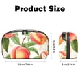 thumbnail image 5 of Peach Charger Organizer Hard Drive Bag Cable Cord Organizer Small Storage Pouch Oxford Fabric Waterproof Electronic Digital Accessories Travel Case 5.9x9.44x3.14 in., 5 of 6