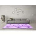 thumbnail image 3 of Ahgly Company Indoor Square Abstract Purple Contemporary Area Rugs, 5' Square, 3 of 4