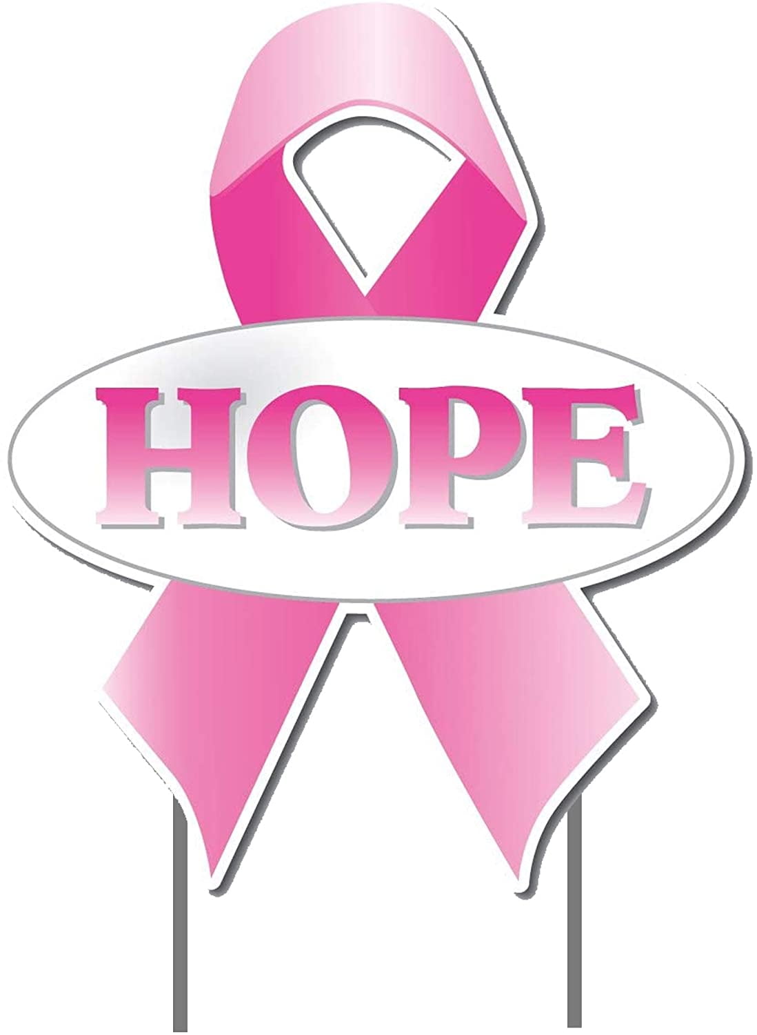 VictoryStore Hope Breast Cancer Awareness Ribbon Yard Sign, Breast Cancer  Awareness Yard Decorations, 13647 - Walmart.com