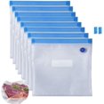 thumbnail image 1 of Sacs sous Vide-Sans BPA Sacs de Scellage sous Vide Réutilisables pour Conservation des Aliments Congélation Sécurisée Sac de Rangement sous Vide pour Cuisson sous Vide-Homyland 8.5 * 8.6 Po (Petit 20 Pcs), 1 of 8