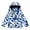 White and Blue, variant on Kids Ski Jacket Boys Girls Fleece Lined Snow Coat with Detachable Hood and Zipper Pockets for Skiing Snowboarding Winter Outdoor Activities