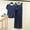 Blue, variant on Blmnix Modal Pajamas Womens Pajama Plus Size Pajamas Sleepwear Sets Sleepwear Short Sleeve Full Crew Neck Beige Wide-Leg Cotton Pajamas for Women,XXL
