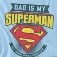 thumbnail image 3 of Superman Dad Is My Kids T Shirt (Small) for Youth Toddler Boys and Girls, Light Blue, 3 of 5