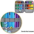 thumbnail image 4 of 96 Slots Colored Pencil Case, Large Capacity Pencil Holder Pen Organizer Bag with Zipper for Prismacolor Watercolor Coloring Pencils, Gel Pens & Markers for Student & Artist (Black), 4 of 7