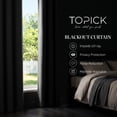 thumbnail image 2 of TOPICK Light Gray Room Darkening Curtains for Bedroom Thermal Insulated Drapes for Living Room Home Office Rod Pocket Curtains Set of 2 Panels Each 30"W x 63"L, 2 of 10