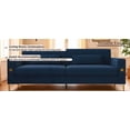 thumbnail image 3 of Modern Velvet 3-Seat Sofa 220×80×75cm with Gold Accents, 3 of 17