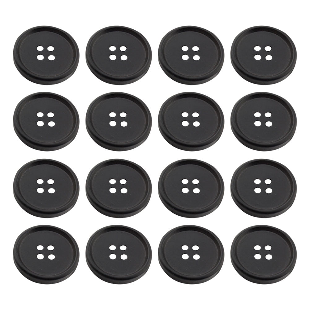 100 Pcs Four Holes Classic Round Buttons Handmade Costume Tool Sewing ...