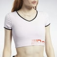 thumbnail image 6 of Reebok Womens Meet You There Bralette Basic T-Shirt, Pink, Plus Size, 2X, 6 of 8