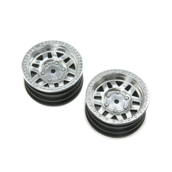 Axial 1.9 Machete Wheel - Satin Silver 2pcs AXI43001 RC Tire