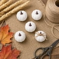 thumbnail image 4 of Roiihwy Small White Pumpkins Decor, Halloween Decorations Mini White Pumpkins for Fall Decor, White Pumpkins Perfect for Halloween Thanksgiving Decorations, 4 of 7