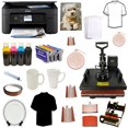 thumbnail image 1 of Heat Press Machine Transfer 8in1 and Printer Sublimation Ink Wireless Bundle, 1 of 7