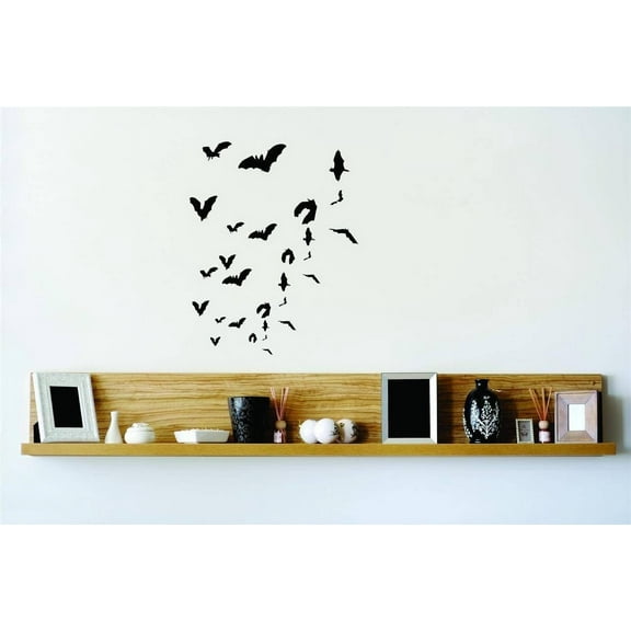 Do It Yourself Wall Decal Sticker Custom Designs Vampire Bats Flying Graphic Home Halloween Party Kids Boy Girl 30x20
