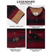 Legendary Whitetails Men's Buck Camp Flannel Shirt Long Sleeve Button Down 100% Cotton