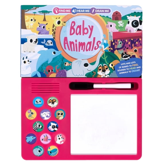 Find Me, Hear Me, Draw Me! Find Me, Hear Me, Draw Me: Baby Animals, Book 1, (Hardcover)