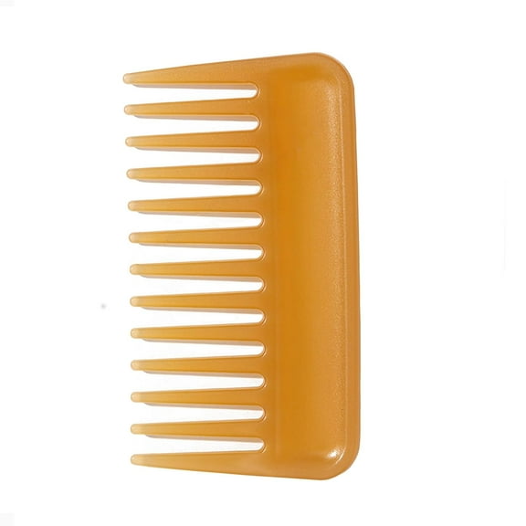 Mini Wide Tooth Comb,Small Travel Purse Hair Detangling Comb Beard Comb for Curly Wavy Hair Portable Care Comb Shower Comb Travel Combs for Men Women-Best Styling Comb for All Types Hair (Orange)