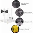 thumbnail image 3 of Woodworking Trimmer, Router Square Base Transparent Router Base Router Trimmer Router Transparent Base Transparent Plastic Base Power Tool Protective Accessory with High(Thicker), 3 of 8