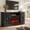 Brown Tabletop + Black Cabinet, variant on Fireplace TV Stand for 70inch TVs, LEGAHOME Modern 63" TV Stand with 30" Fireplace, Entertainment Center with Storage Drawers, Brown Tabletop and White Cabinet