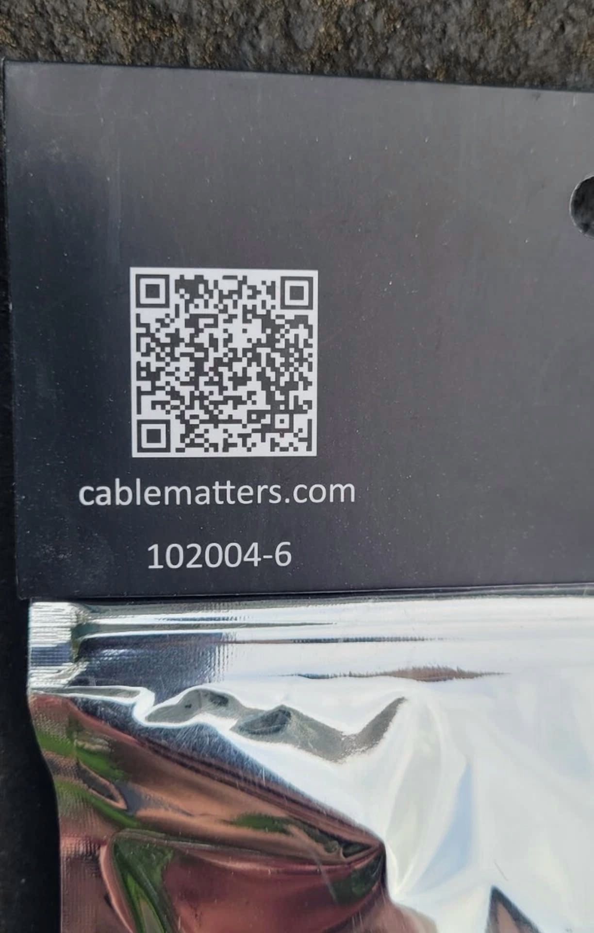 CRESTIN- Brand New Sealed 102004-6 Cable Matters 6Ft Displayport To Dvi Cable