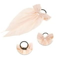 thumbnail image 3 of Unique Bargains 1 Pc Solid Bow Ribbon Hair Elastic Band Light Pink, 3 of 5