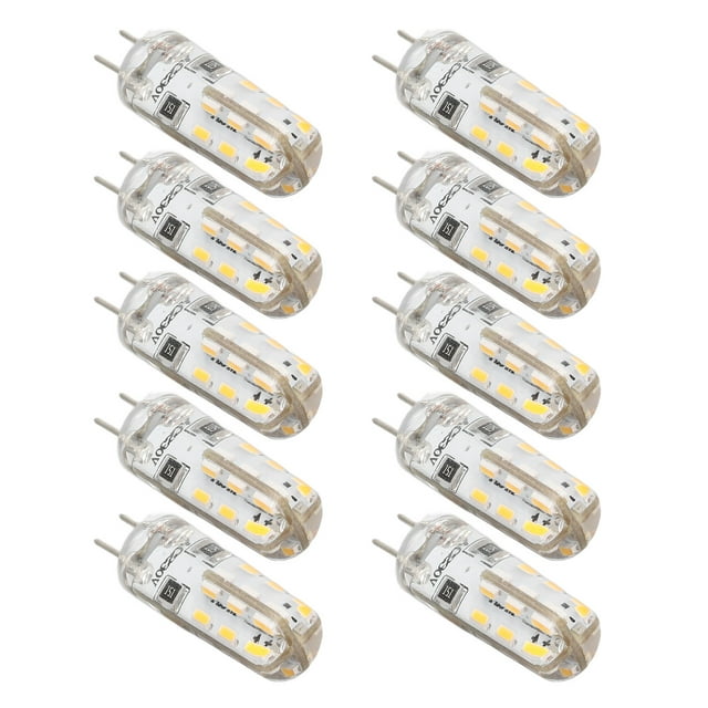 Bulbas LED G4, blanco White 3000K 1.5W AC220V 10 PCS LED LED Bombeblas Para Jardera