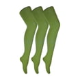 thumbnail image 1 of 3 Pair Multipack Womens Coloured Opaque 80 Denier Tights | Sock Snob | Plain Block Colour Tights, 1 of 2
