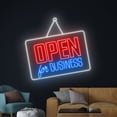 thumbnail image 2 of Handmadetneonsign Open For Business Led Sign, We Are Open Neon Sign, Open Led Light, Welcome Neon, 2 of 5