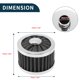 thumbnail image 4 of Filtro de aire de motor de flujo alto de 22 mm Unique Bargains, filtro de entrada de aire frío de cabeza de hongo de abrazadera, filtro de aire fresco cerrado, tono plateado y negro para automóvil, 4 of 6