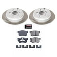thumbnail image 2 of PowerStop Rear Semi-Coated Rotor and Low-Dust Ceramic Brake Pad Kit SC206, 2 of 3
